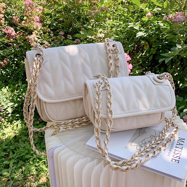 

summer bag armpit female wild new small fashion 2021 chain messenger trendy one-shoulder square qmums