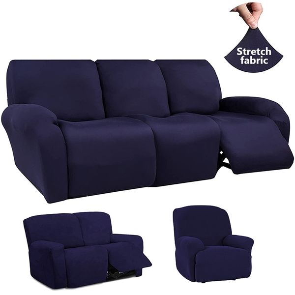 1/2/3-Sitzer-Liegesofabezug, elastischer Relax-Sessel, Stretch-Liegestuhl, Lazy Boy, Möbelschutz 220222