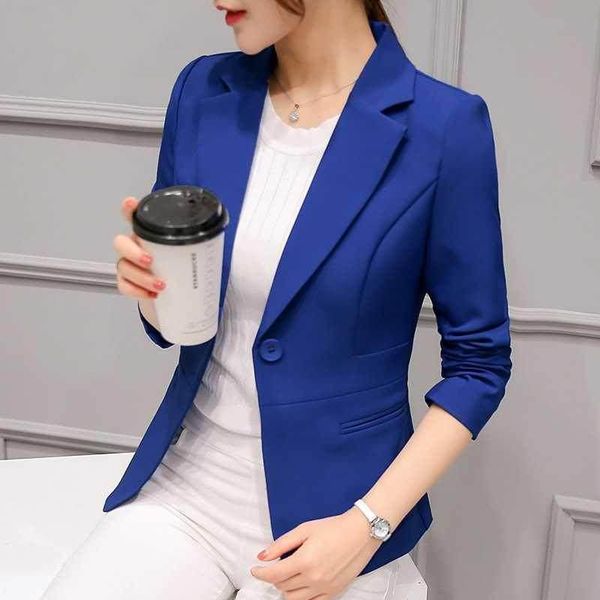 

women's suits & blazers fashion casual slim fit business basic jacket suit lady work wear, White;black