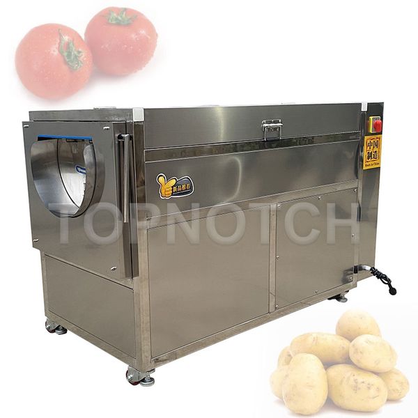 Arruela de fruta automática lavadora de legumes e peeling máquina de casca de nariz doce de rabanete