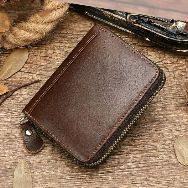 

card holders wallet for business leather s holder bag with cardholder male coin purse men women porte monnaie femme, Brown;gray