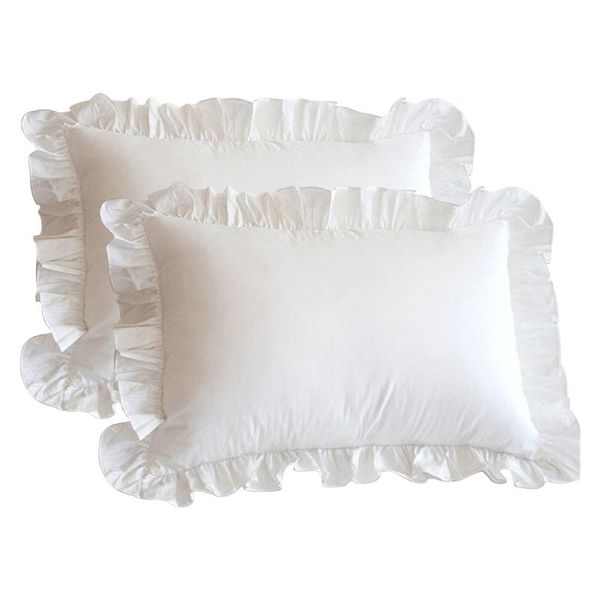 

pillow case 1pair luxury cushion frilled cover handcraft sleeping comfort home textiles plain bedding decor modern el bedroom