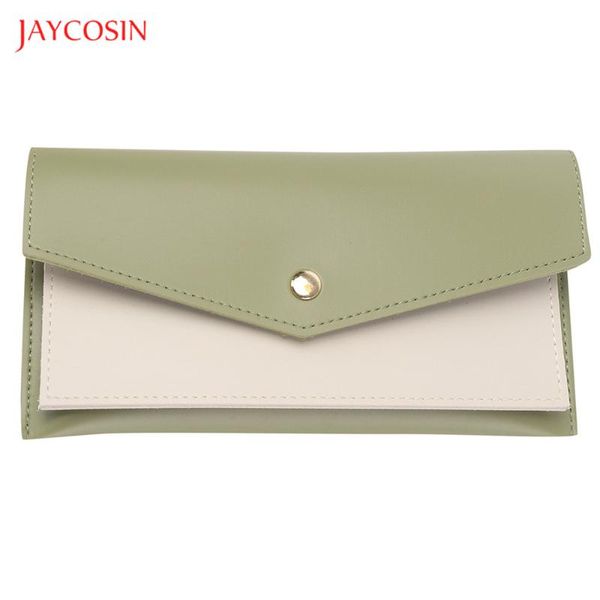 

wallets jaycosin women pu leather fashion patchwork hasp long purses money bags phone pocket ladies clutch wallet, Red;black