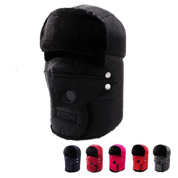 

winter balaclava hat warmer thick cap for women men mask beanie hat windproof snow ski outdoor winter ear cap, Silver