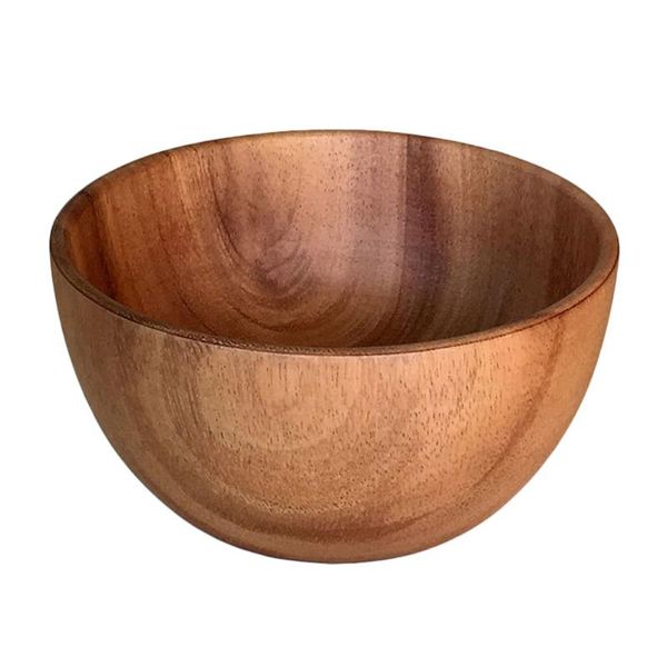 

bowls 1pc 8x6cm practical wooden cutlery household basin fruit bowl salad