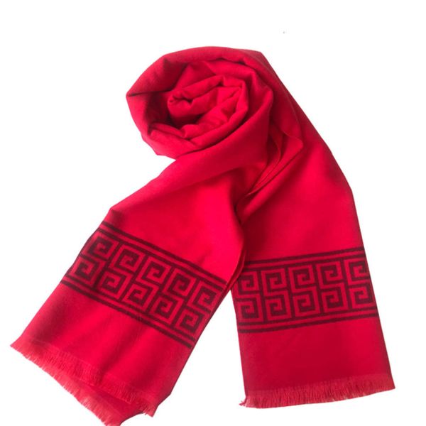 

designer autumn and winter high density fabric color matching scarf for men, Blue;black