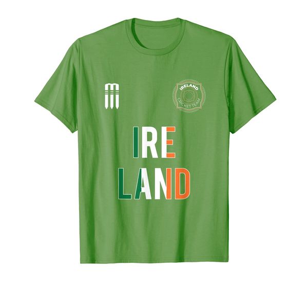 

ireland cricket t-shirt : irish 2019 national fans jersey, White;black