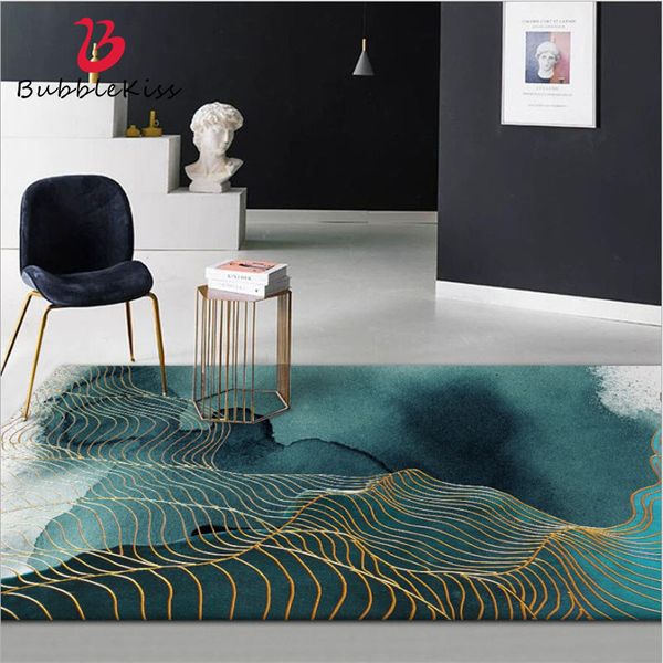 Bubble beijo área tapete para sala de estar abstrata tinta pintura padrão engrossar tapete 40cmx60cm 100% poliéster quarto tapetes 210301