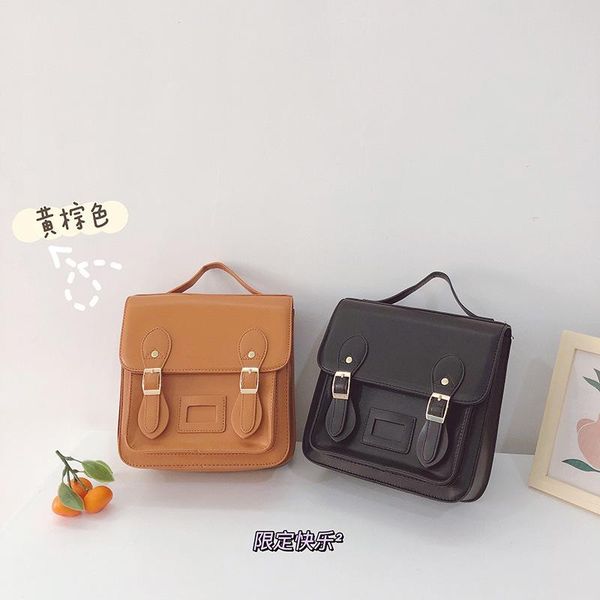 

school bags kindergarten bag retro pu baby backpack tide korean children's