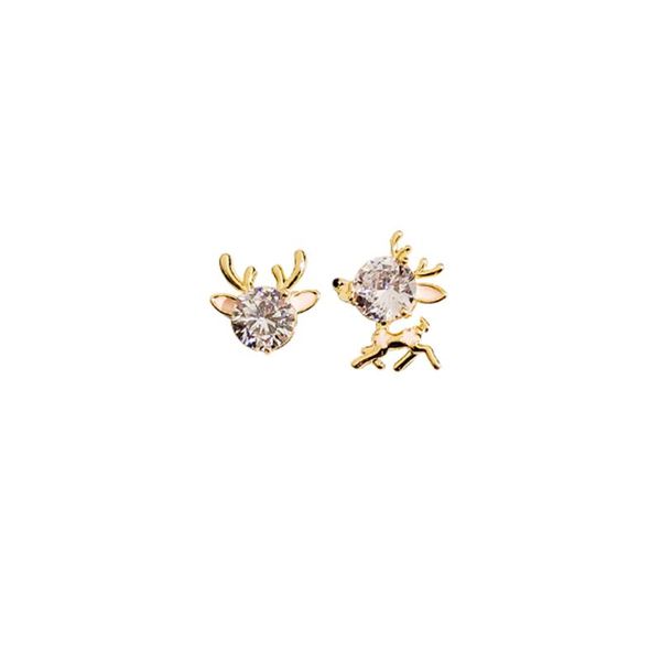 

stud house of cb year's earrings with advanced ear clip and no hole, Golden;silver