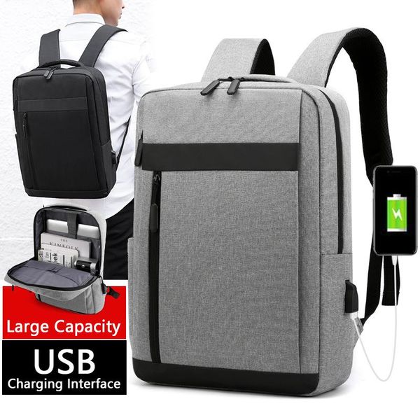 

backpack waterproof men's large capacity business lapbag usb charging interface travel bags for women female male