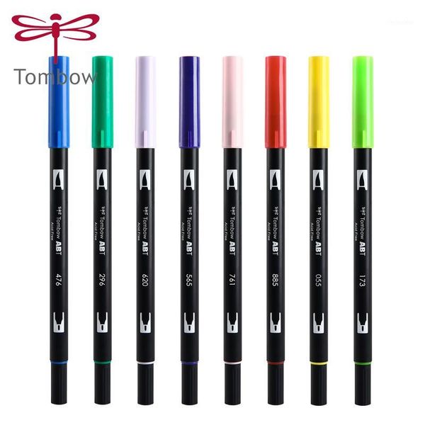 

gift sets 3pcs tombow ab-t double-headed watercolor pen painting and art design hand account marker soft head marker1