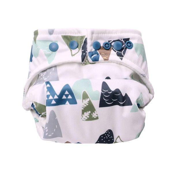 

cloth diapers cartoon washable baby diaper pocket waterproof cotton printed reusable nappies for born 5pcs