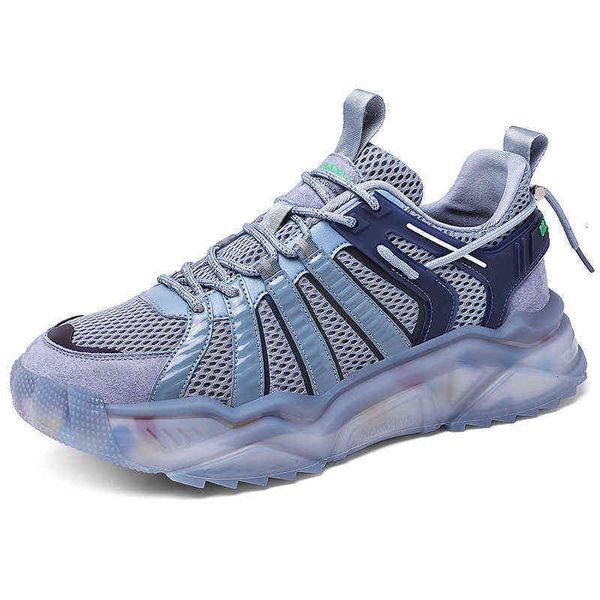 

2021 summer fashion week same korean men's shoes popcorn daddy casual sports breathable running