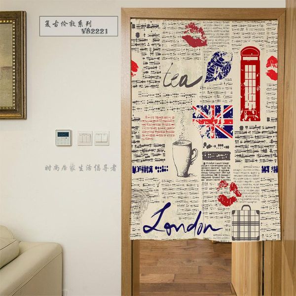 

curtain & drapes nice curtains retro london elements and door polyester decorative partition mould proof shade curatin 85x120cm