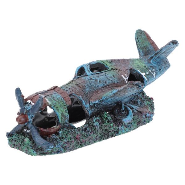 

decorations aquarium fighter shaped decor resin landscaping ornament fish tank