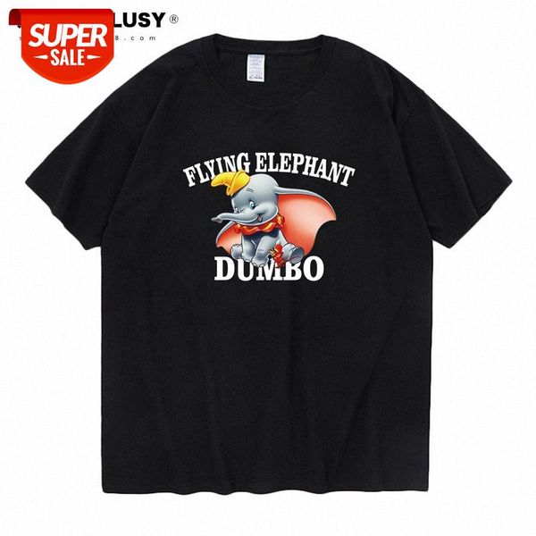 

cute dumbo men's short sleeve loose couple t-shirt #sx1l, White;black