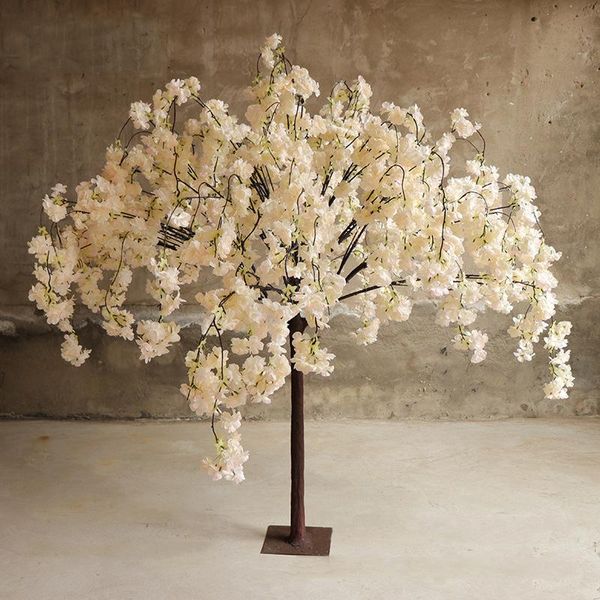 

decorative flowers & wreaths artificial cherry tree simulated plant fake wedding decoration window home living room furnishings