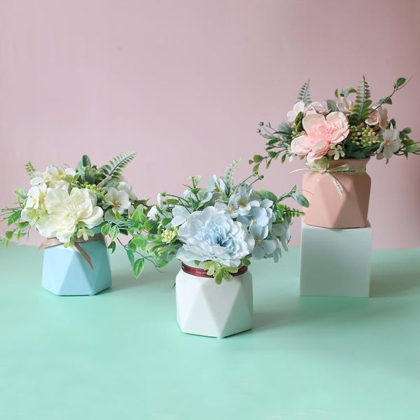 

decorative flowers & wreaths home decor accessories simulation decoration indoor tea table bouquet artificial flower ornaments creative nord