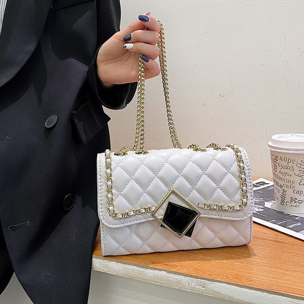 

lingge thread embroidery urban small chain color style 2021 bag new square simple female summer fashion fresh pure nsdgh