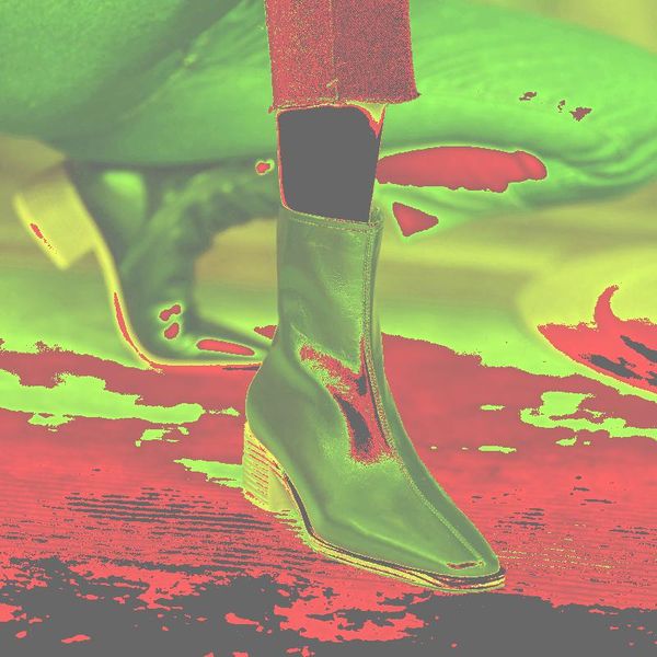 

boots winter trendy korean youth style solid color square toe mid-heel fashion two-layer laminated leather handmade custom, Black