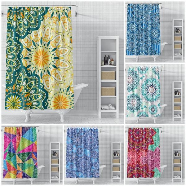 

shower curtains bohemian classical curtain mandala printing waterproof polyester moisture resistant bathroom