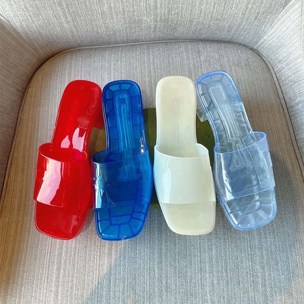 

fashion women's sandals crystal transparent luminous environmental protection slippers jelly shoes beach shoes wholesale, Black