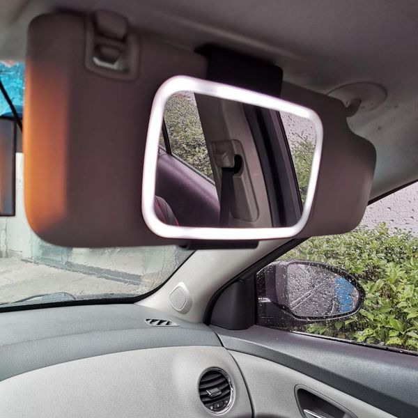 

compact mirrors car sun visor led vanity mirror co-driver christmas gift