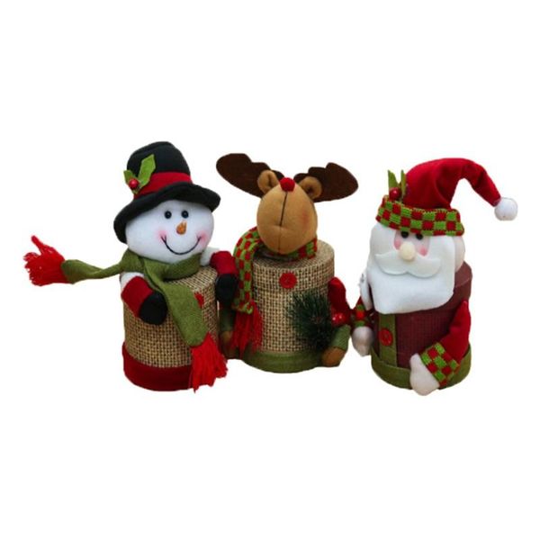 

christmas decorations linen candy box eve apple packing gift jar