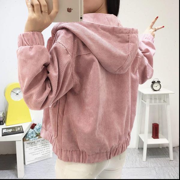 

jacket chaqueta coat clothes streetwear new 2021 women jacket long sleeve turn down collar outerwear brown corduroy coat jacket, Black;brown