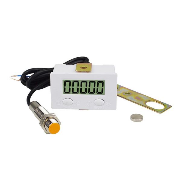 

counters 5-digit digital punch electronic counter magnetic inductive lcd display proximity switch round powerful magnet-5j