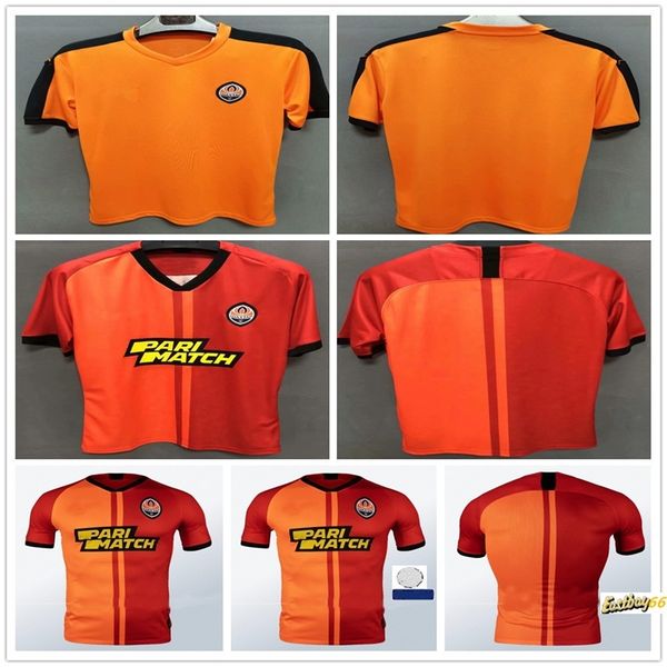 

20 21 fc shakhtar donetsk soccer jersey moraes marlos taison fernando maycon patrick customize 2020 home orange football shirt uniform, Black;yellow