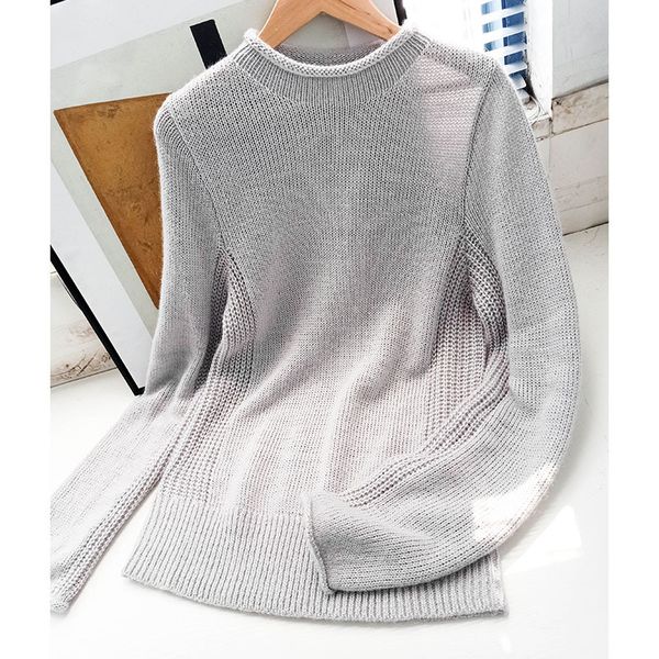 

2021 early women sweater new o-neck autumn winter knit pullover tpsz, White;black