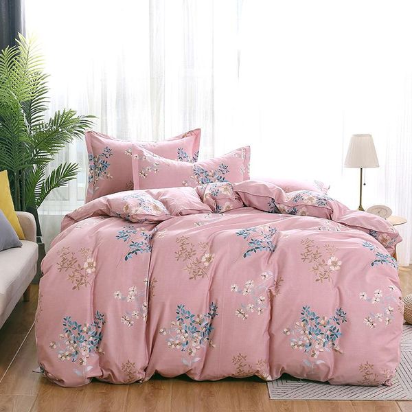 

bedding sets luxurious graceful set export bed linen quilt cover sheet elegant soft duvet light pink -selling