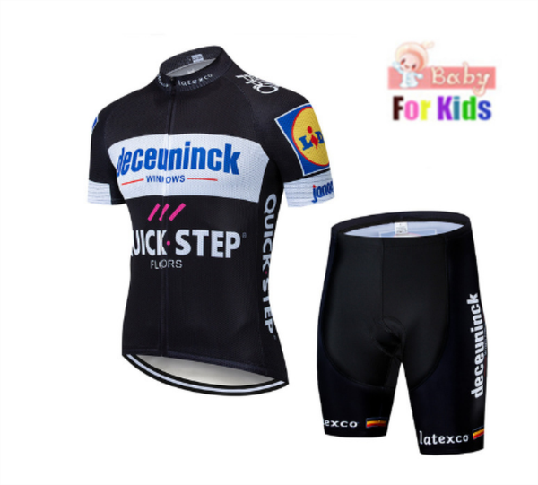 

racing sets 2021 children's cycling clothing equestrian summer jersey shorts padded road bicycle sportswear boy ropa ciclismo hombre, Black;blue