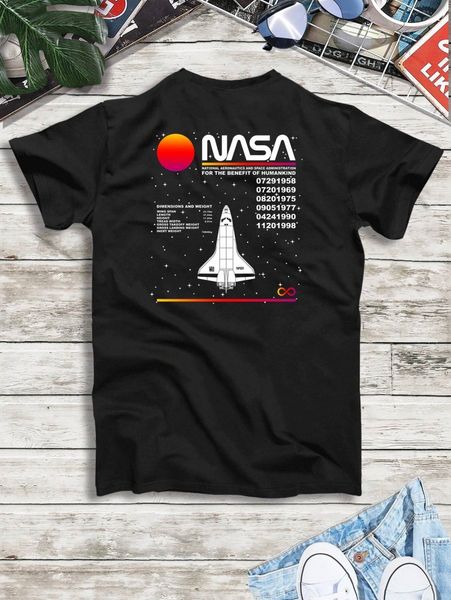

men rocket and slogan graphic tee 25hi#, White;black