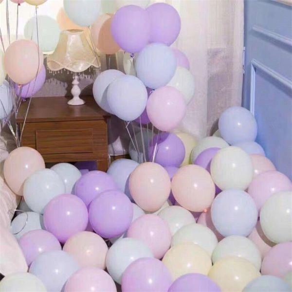 

party decoration 10/20pcs macaron pink latex balloons wedding decorations helium globos baby shower birthday ballon