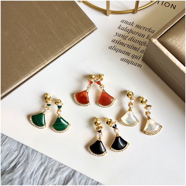 

designer earrings luxury jewelry fashion women earrings hip hop diamond earings iced out bling rock punk wedding gift ing, Golden;silver
