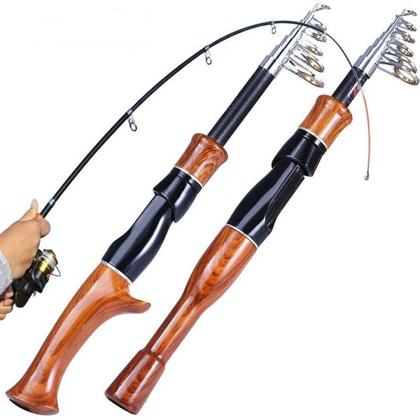 

boat fishing rods rod 1.6m cork handle spinning/casting role carbon fiber protable travel pesca