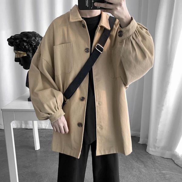 

men's winter versatile lazy wind work jacket, Black;brown