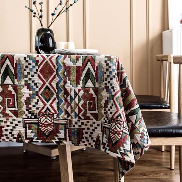 

table cloth tablecloth cotton and linen tapete rectangular for nappe de tassel cover tafelkleed mantel mesa
