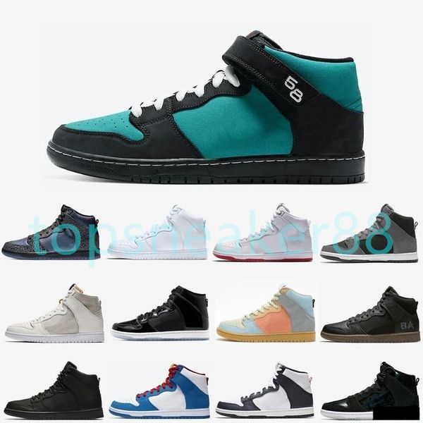 

doraemon skateboard basketball shoe platform shadow obsidian white high slam dunk sneakers for men and women