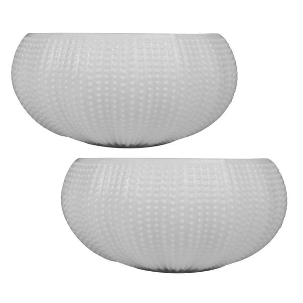 

decorations 2pcs ceramic caviar bowls appetizer sauce (white)