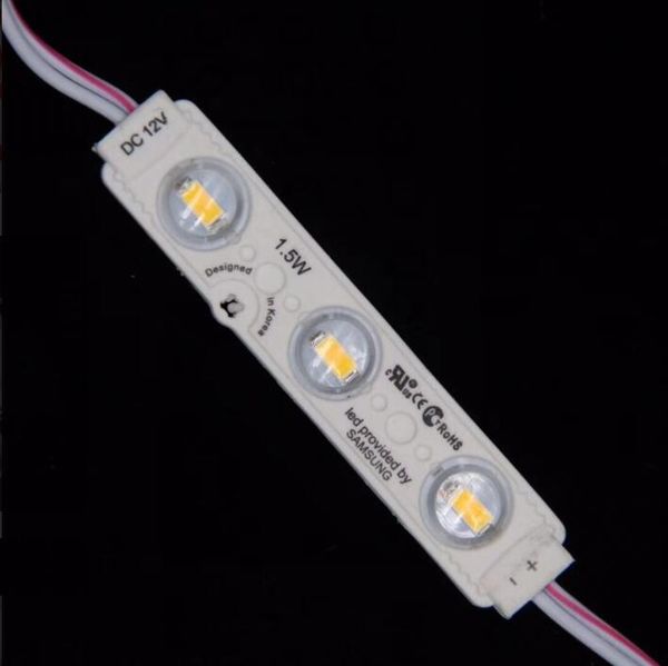 

dc12v 3leds 5730 led module injection molding waterproof high lumen super bright for advertisement design