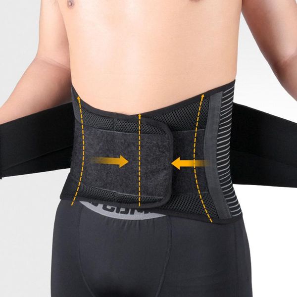 

posture corrector support magnetic back brace belt lumbar lower waist double adjustable painrelief for men women, Black;gray