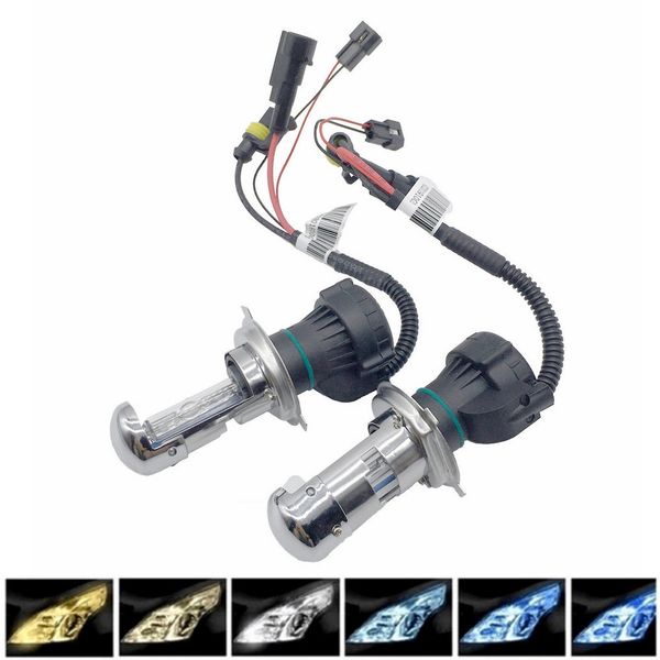 

car light bulbs hi/lo beam 12v 55w headlight hid xenon kit lamp headlamp xeon h4 4300k 6000k 8000k bi-xenon