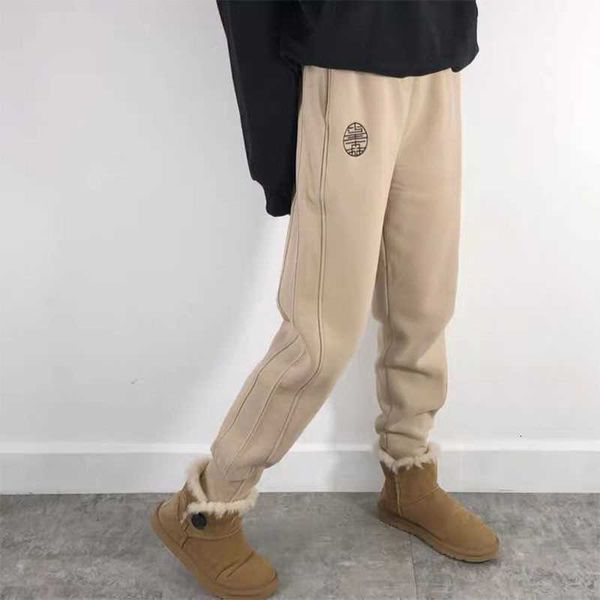 

women's jumpsuits & rompers autumn winter korea fashion women elastic waist thicken loose casual pants plus size embroidery cotton hare, Black;white
