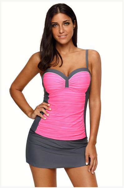 

grey/purple new ring skirt split rosy grey/blue black/mint black ruched tankini and skirted swimsuit, White;black