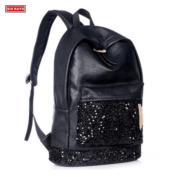 

backpack 2021 fashion women big crown embroidered sequins wholesale leather school bags