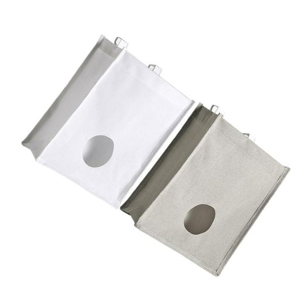 

storage bags 2pcs waterproof hanging oxford (white grey)